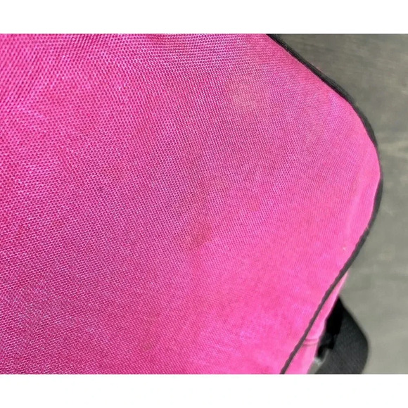 Vintage 80’s Hot Pink Teal Coleman Insulated Zip Cooler With Pockets And Strap - Picture 8 of 14